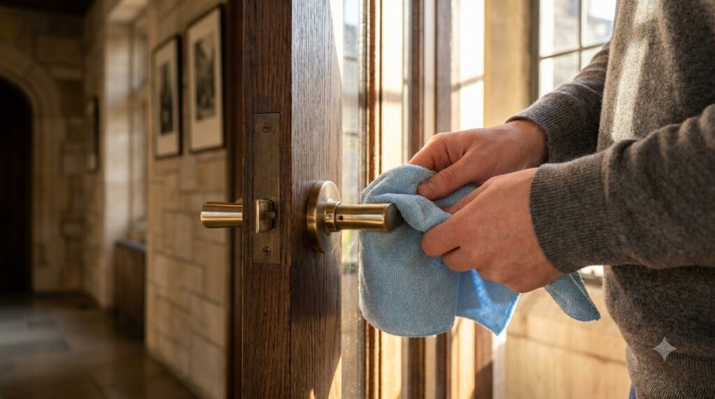 Maintaining Solid Brass Hardware